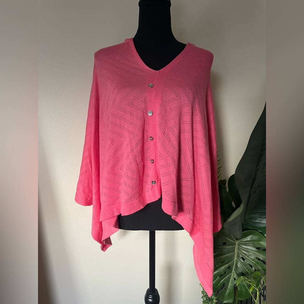 Talbots Pink Poncho